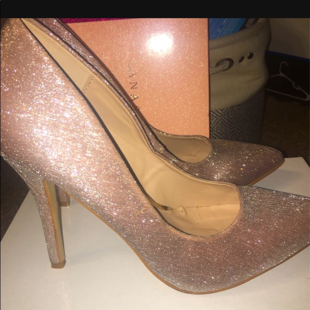 Rose gold heels